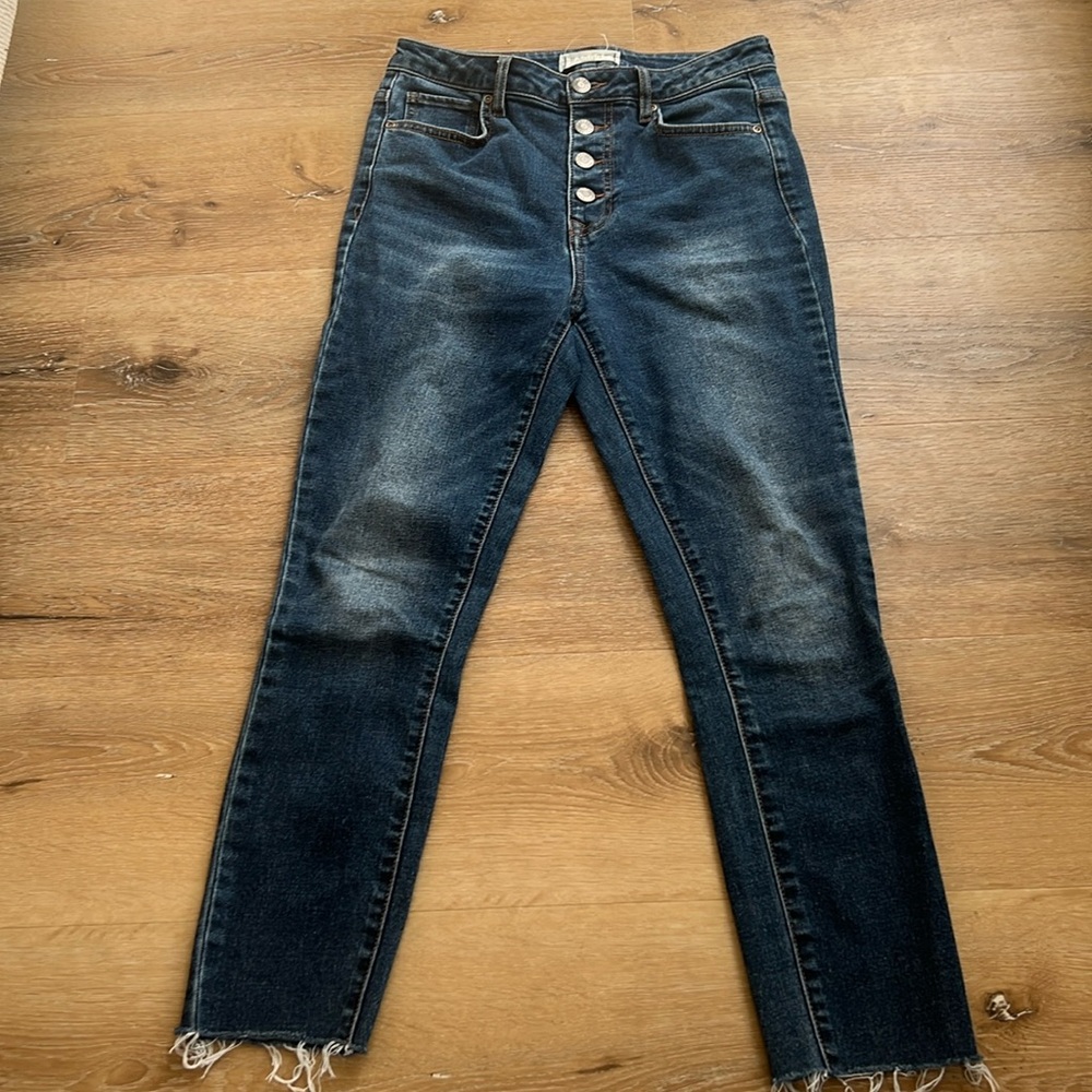 Harper Denim Jeans 27 high rise skinny jeans button fly